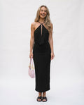 Halter Neck Maxi Dress