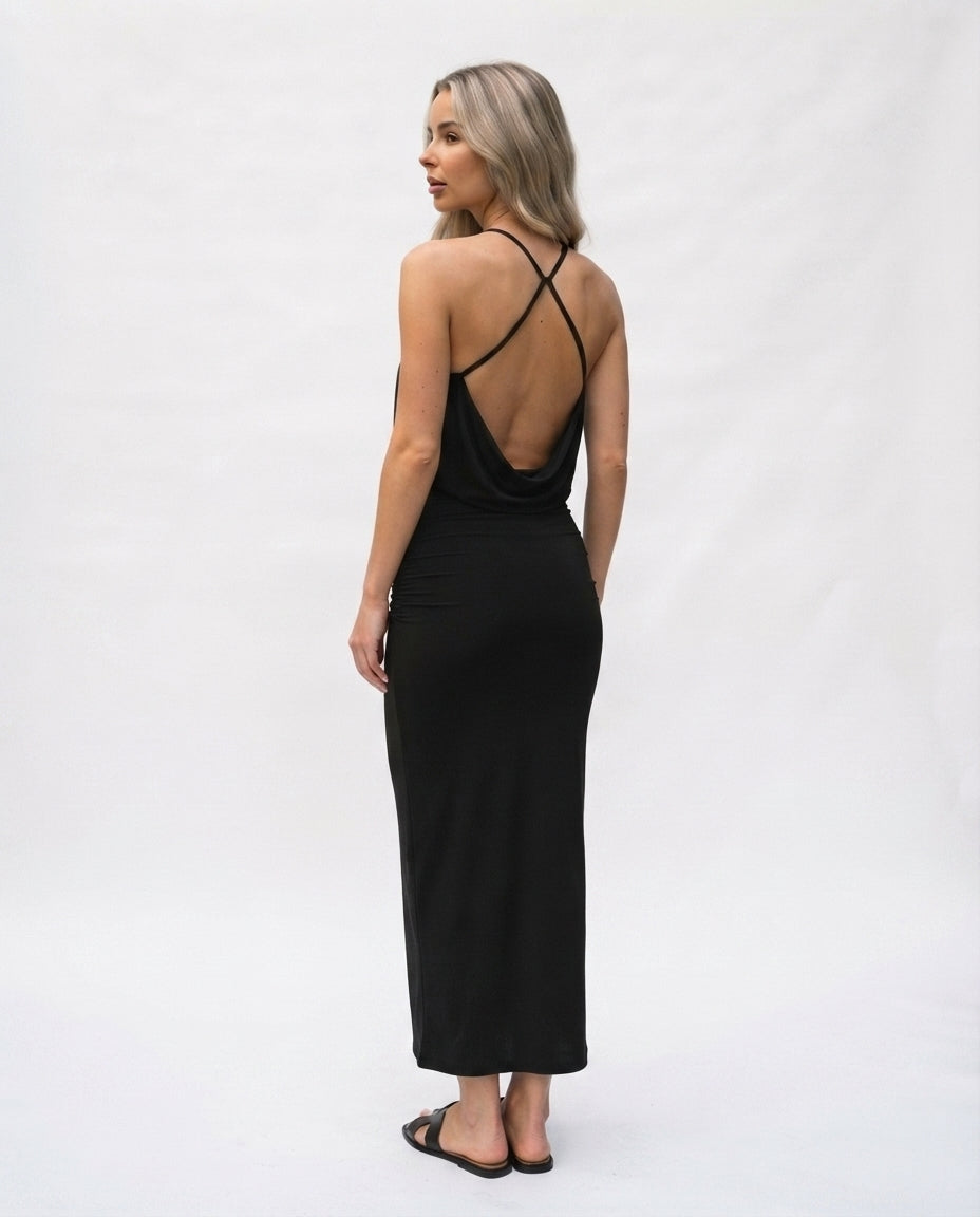 Halter Neck Maxi Dress
