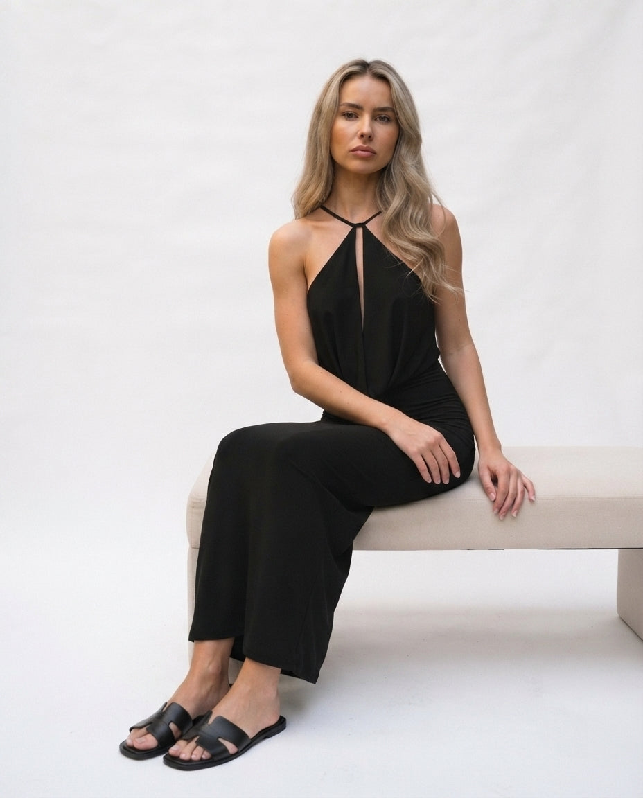 Halter Neck Maxi Dress