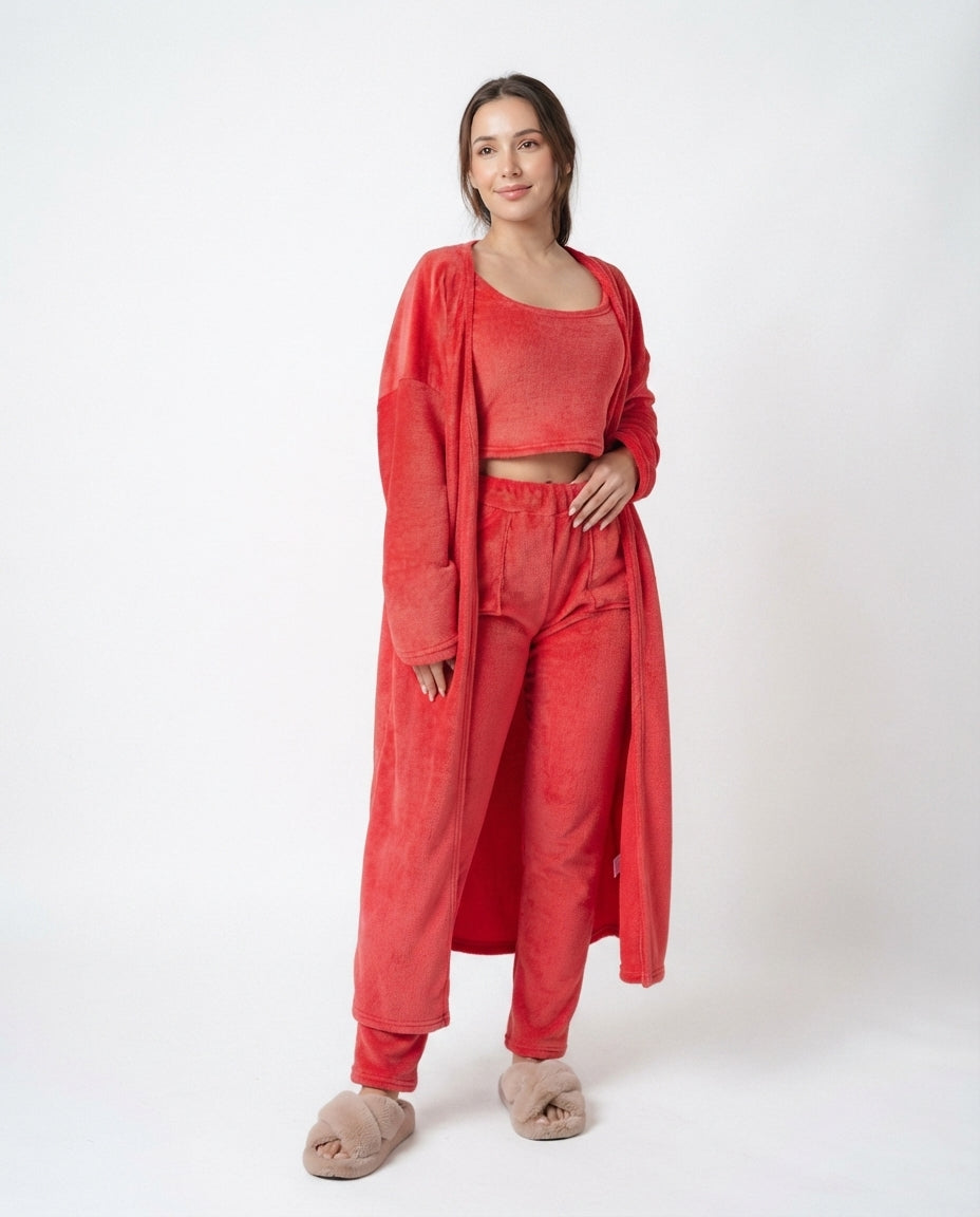 Plush Three Piece Lounge Set
