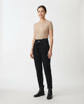 High Waist Tie Waist Denim Jeans