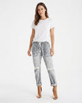 Drawstring Denim Trousers