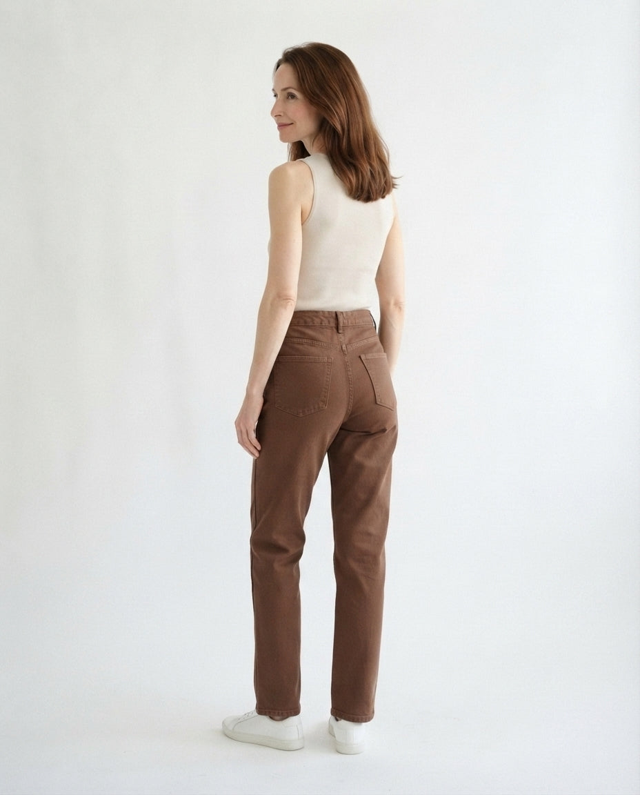 High Rise Straight Leg Denim