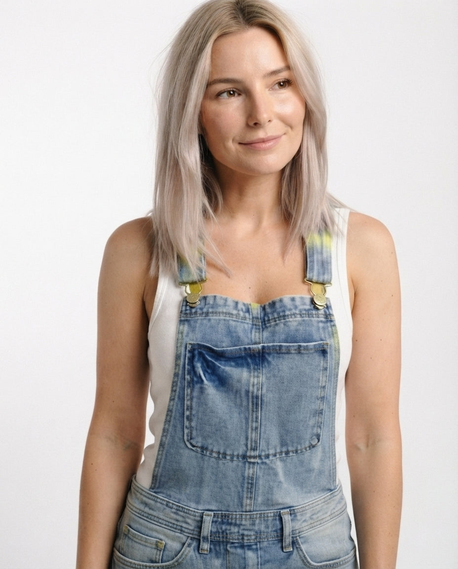 Denim Short Overalls