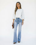 High Rise Flare Denim Jeans