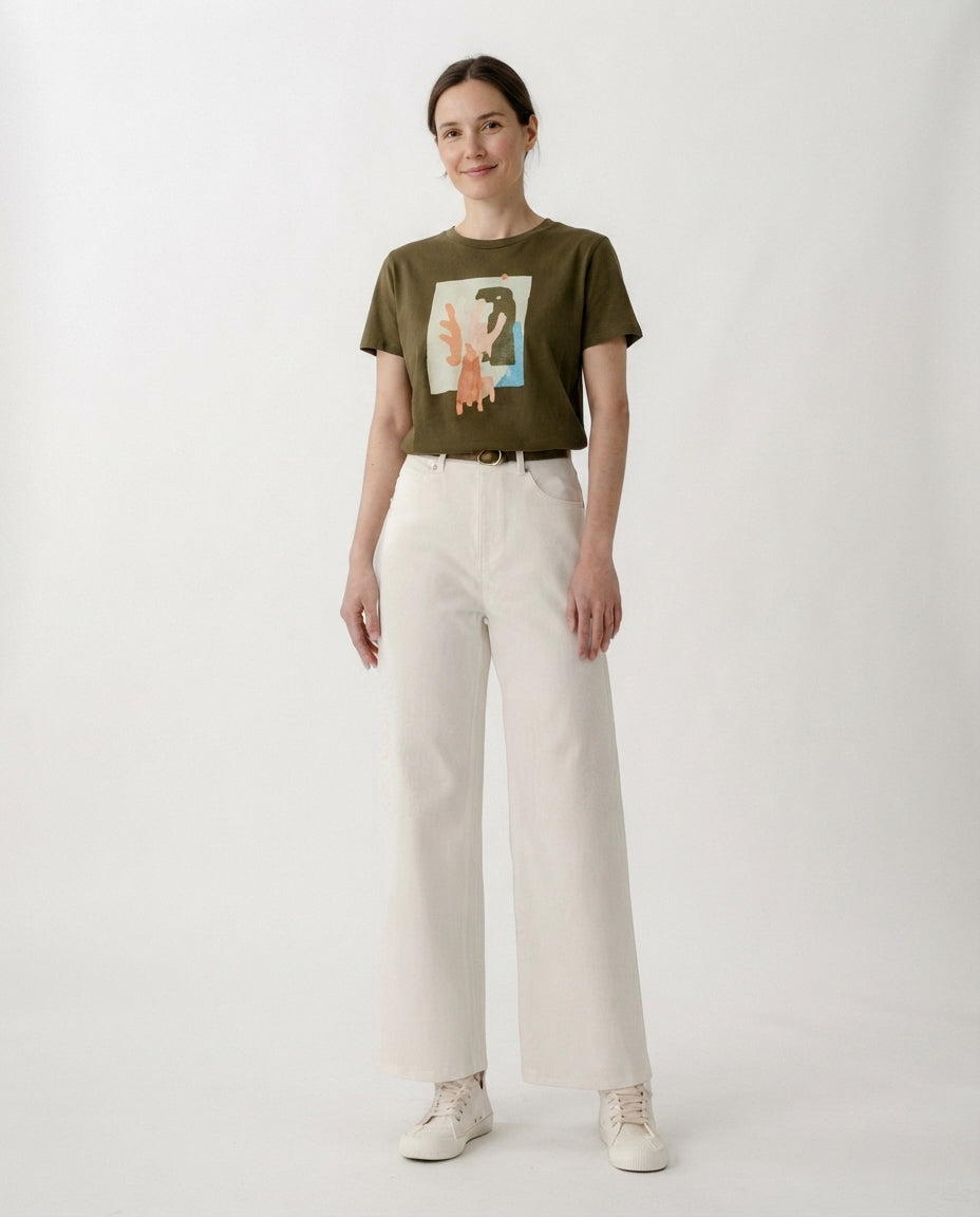 High Rise Wide Leg Denim Jeans