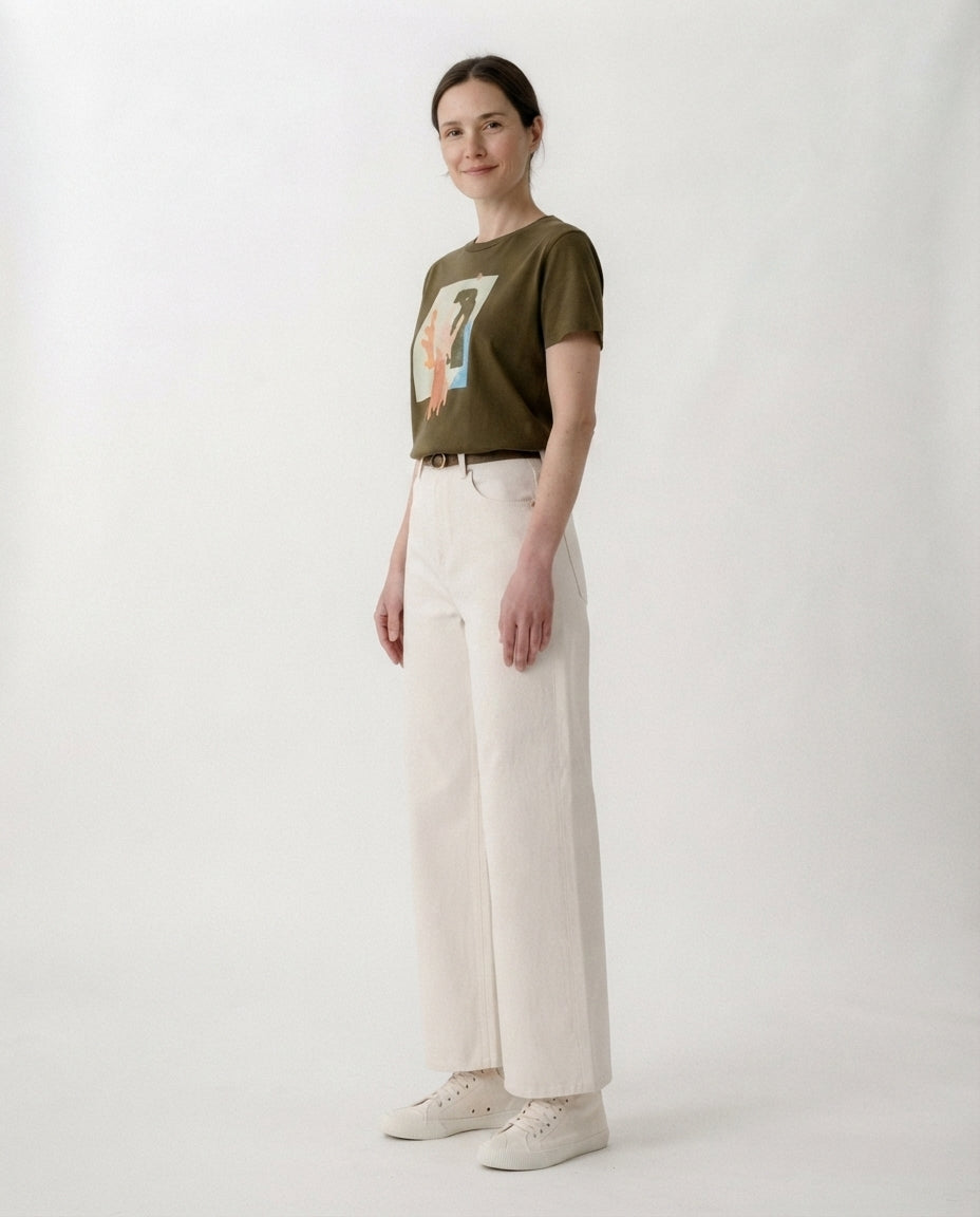 High Rise Wide Leg Denim Jeans