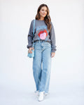High Rise Wide Leg Denim Jeans
