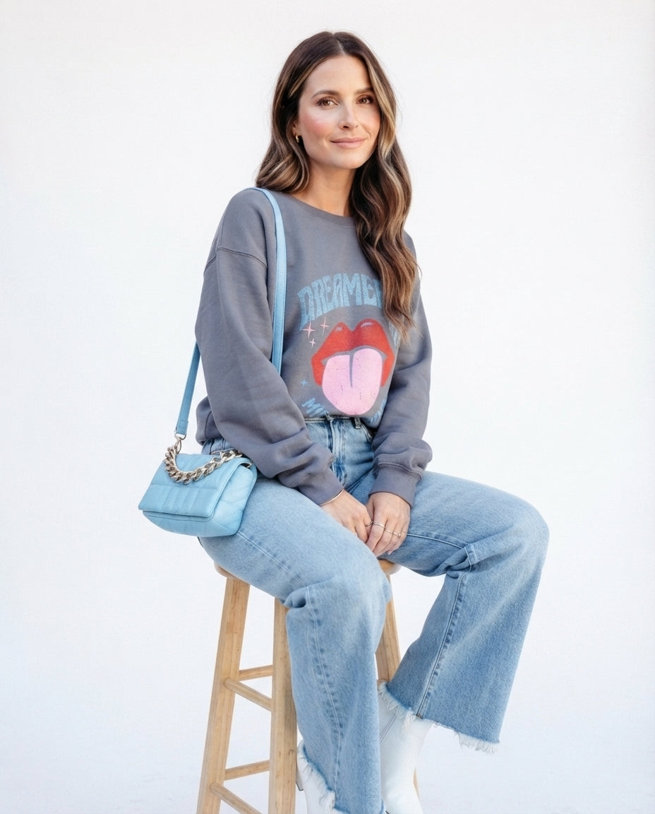 High Rise Wide Leg Denim Jeans