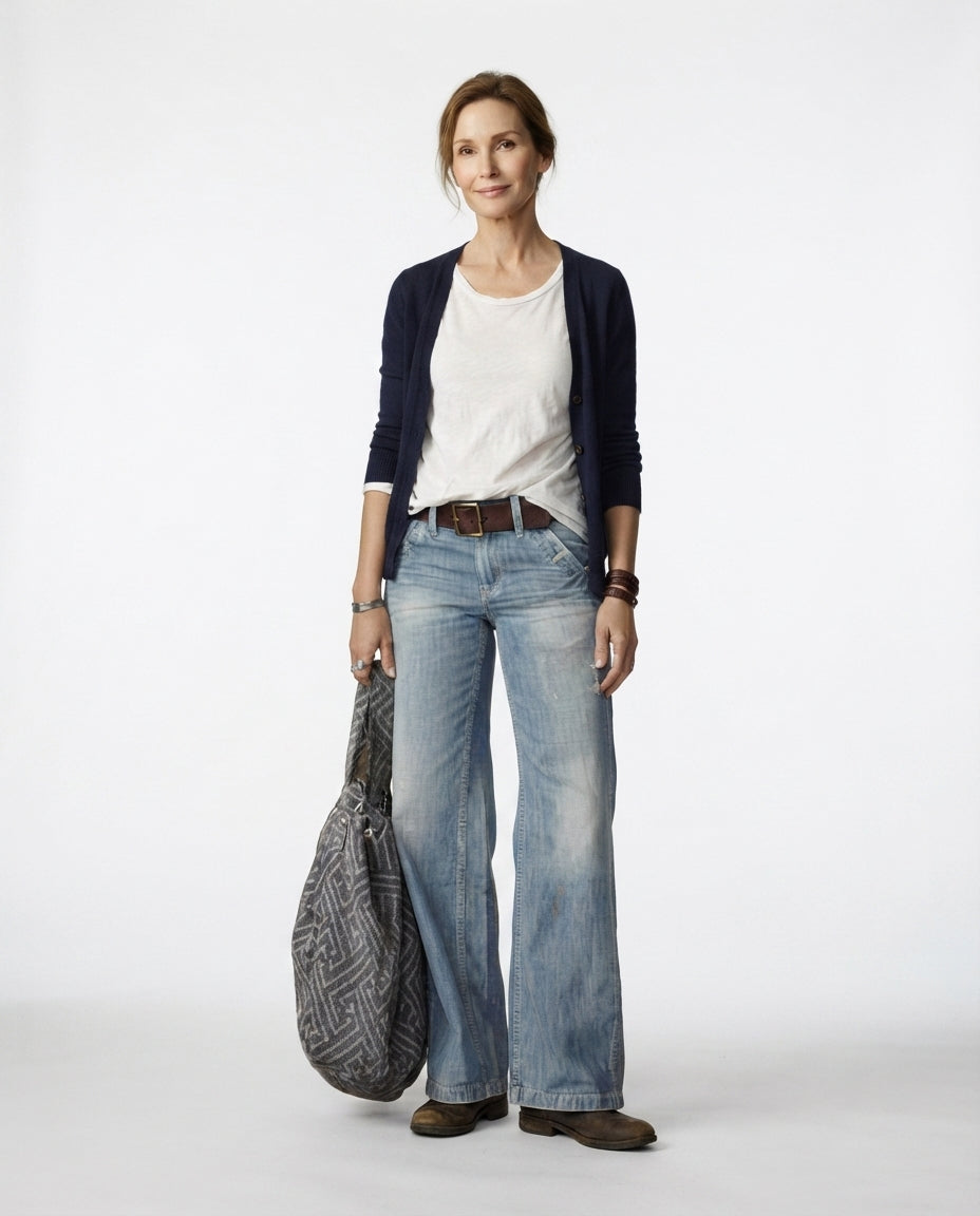 High Rise Wide Leg Jeans