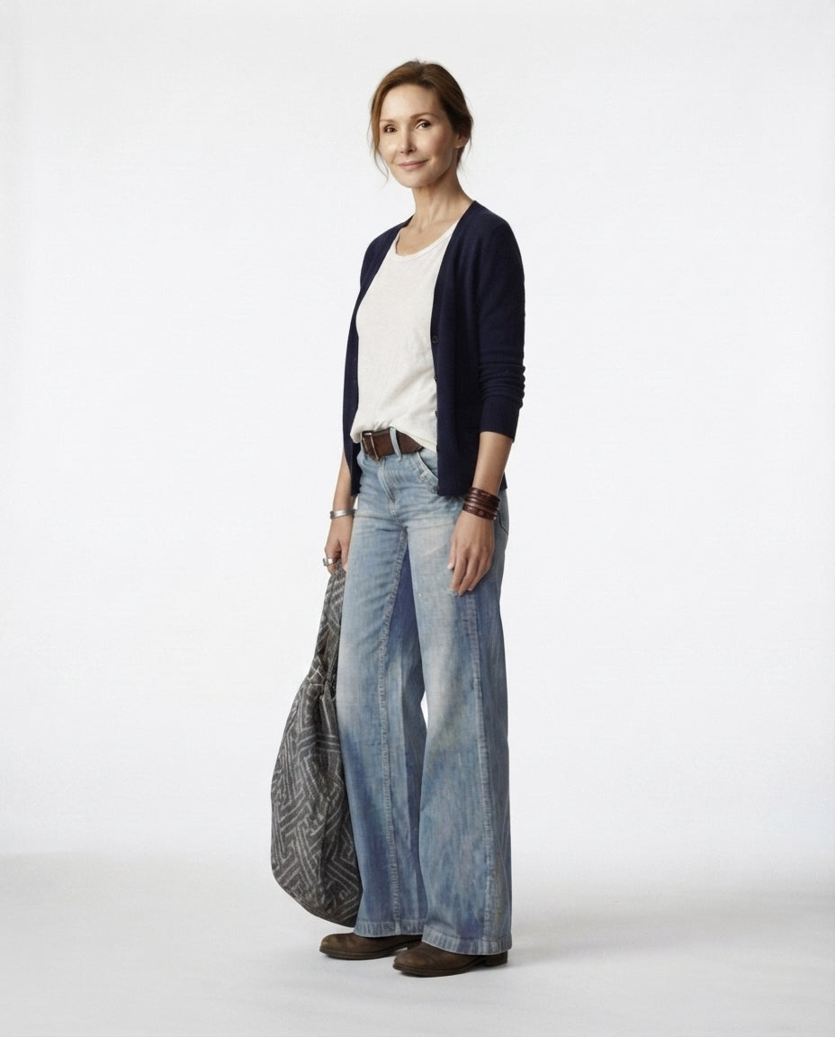 High Rise Wide Leg Jeans