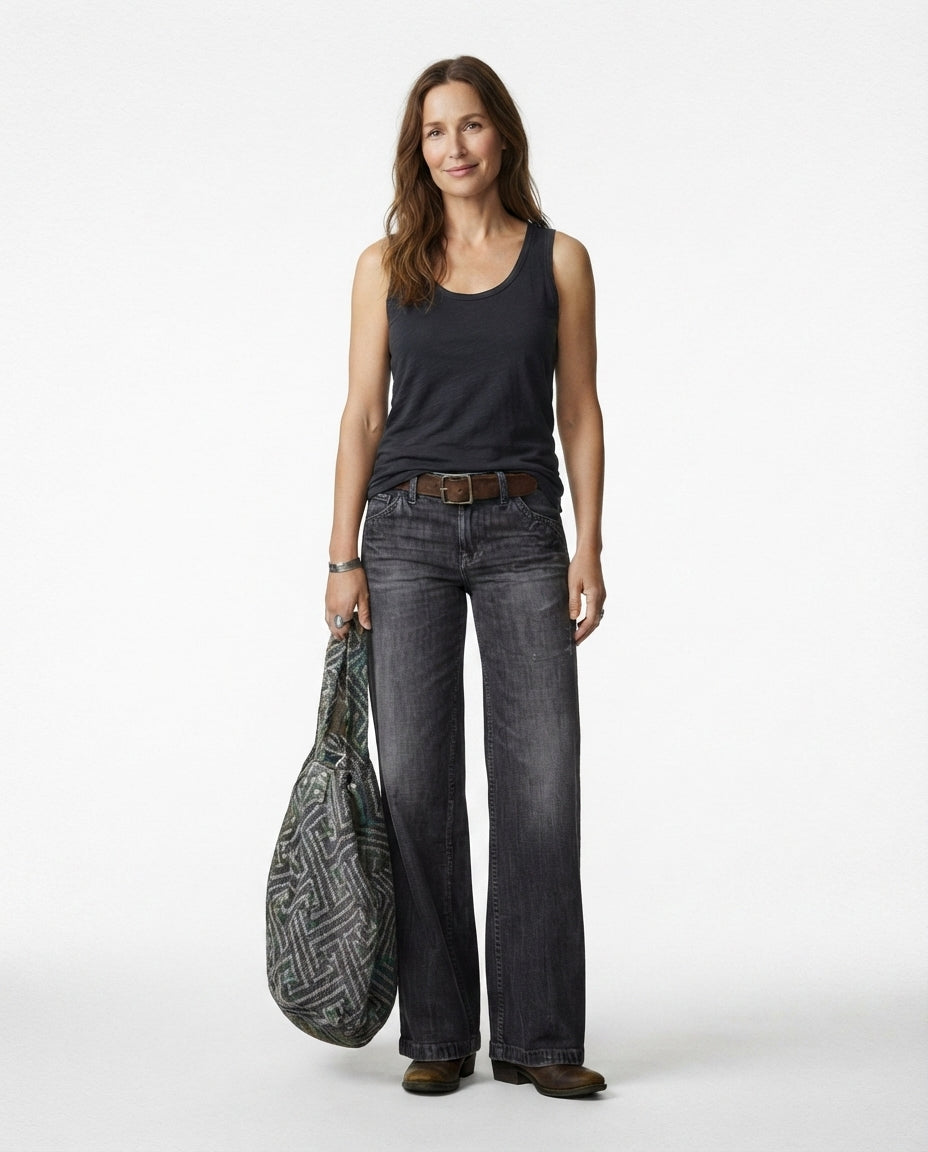 High Rise Wide Leg Jeans