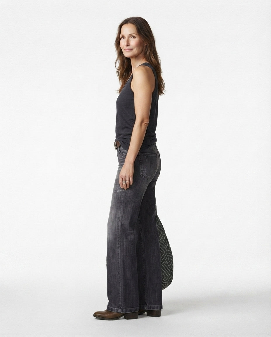 High Rise Wide Leg Jeans