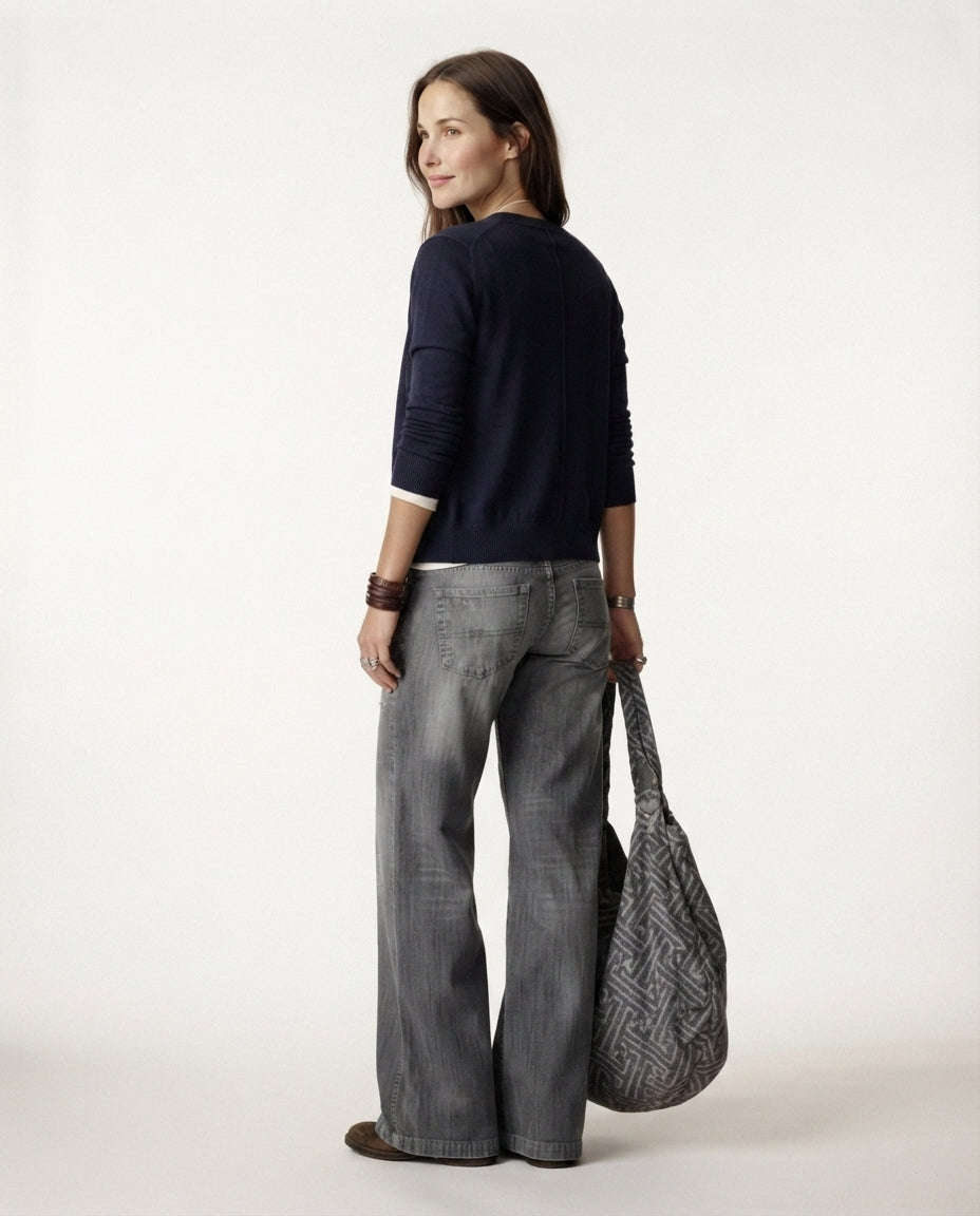 High Rise Wide Leg Jeans