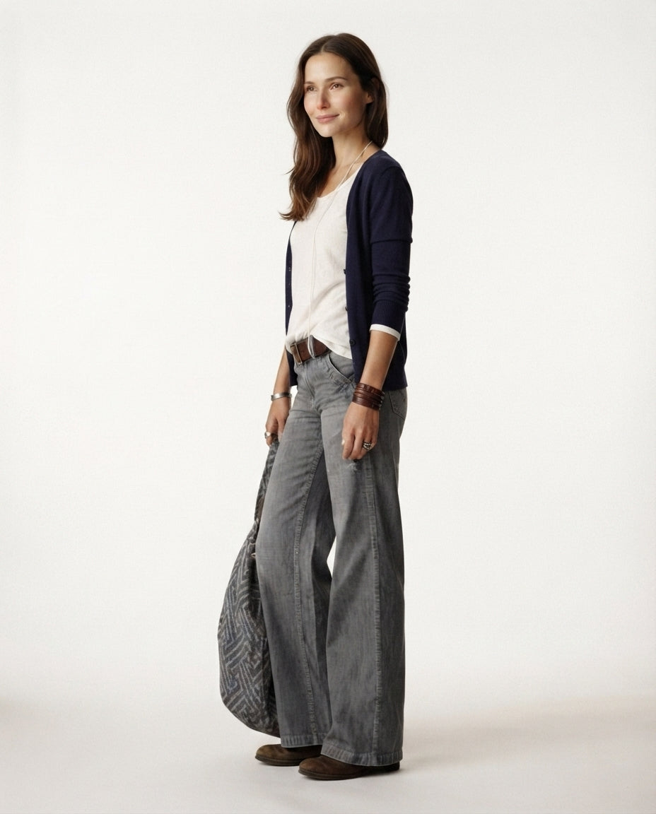 High Rise Wide Leg Jeans
