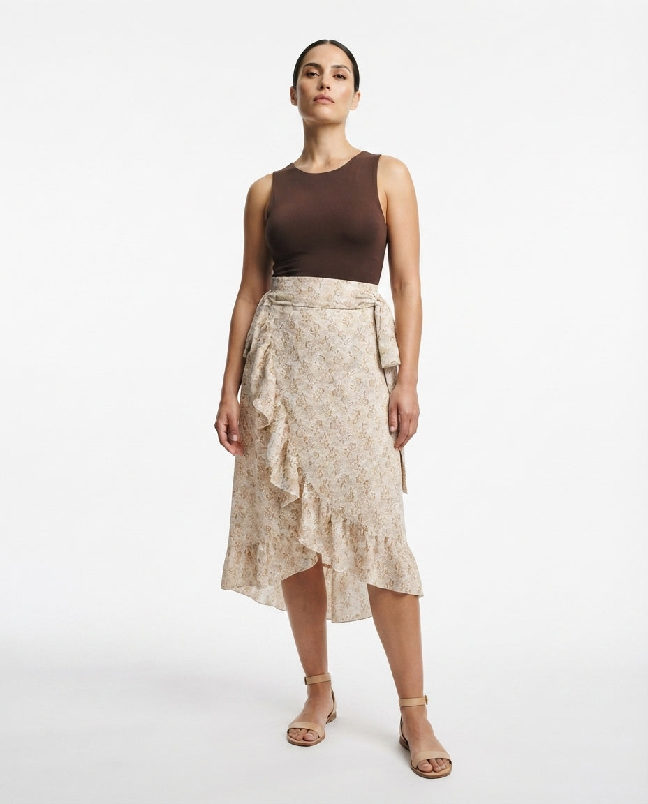 Wrap Midi Skirt