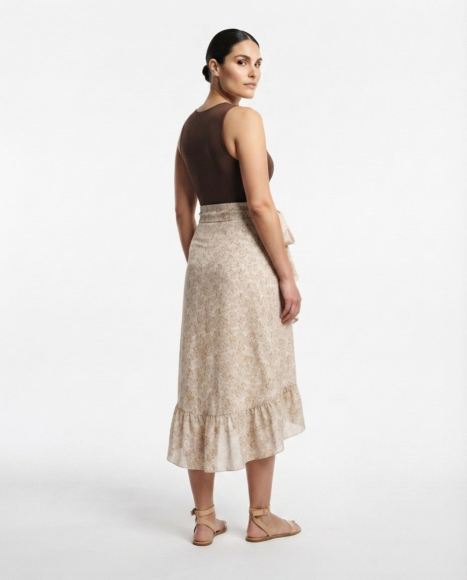 Wrap Midi Skirt