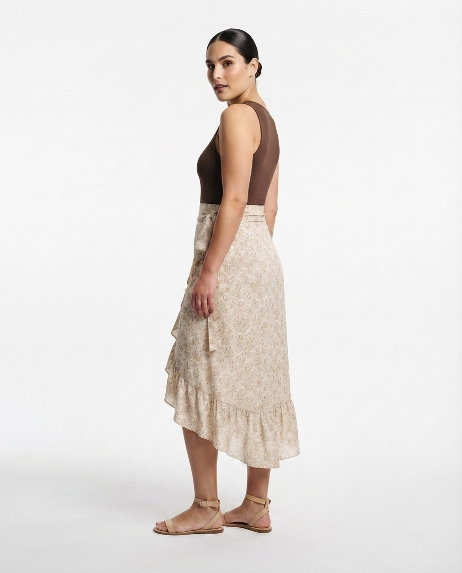 Wrap Midi Skirt