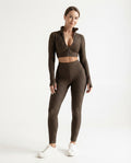 Textured Zip Up Lounge Set