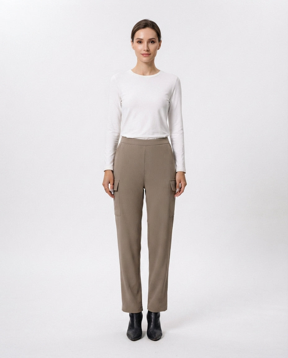 High Waisted Utility Trousers