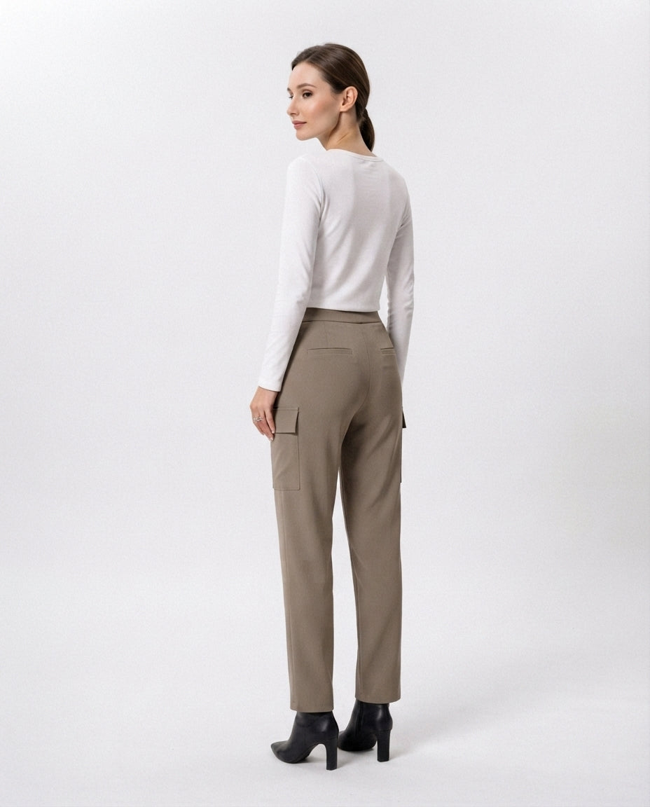 High Waisted Utility Trousers