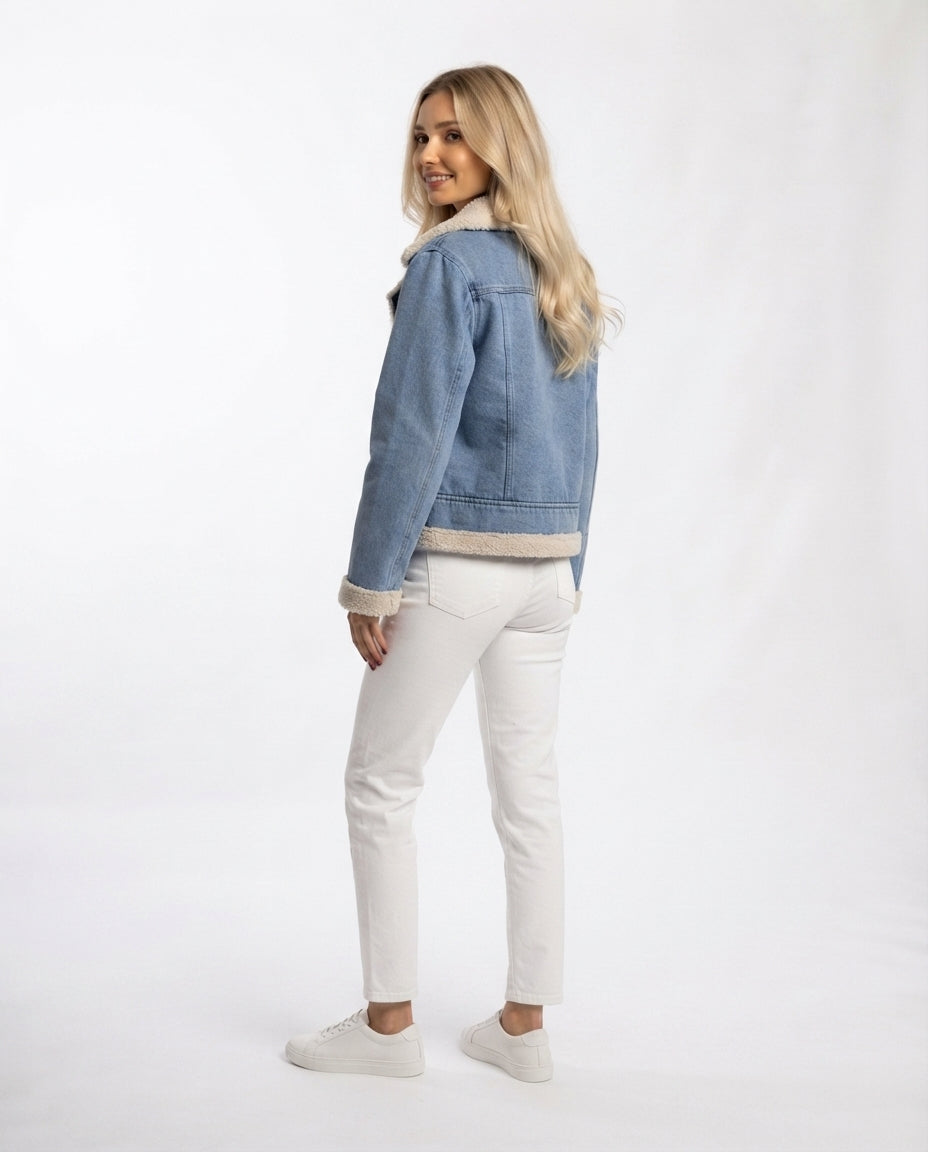 Sherpa Lined Denim Jacket