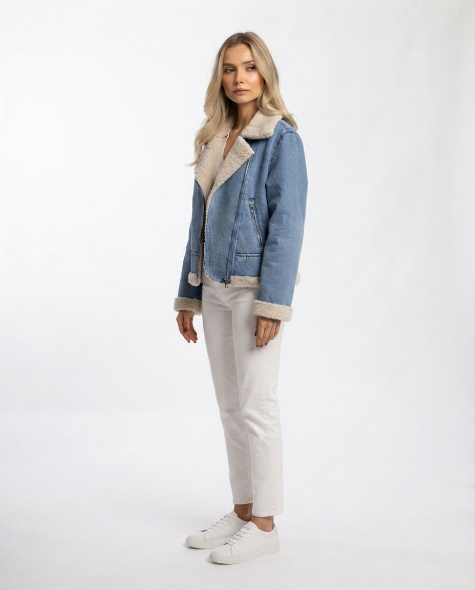 Sherpa Lined Denim Jacket
