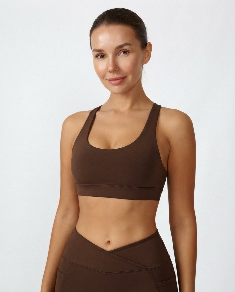 Crossover Waist Active Shorts