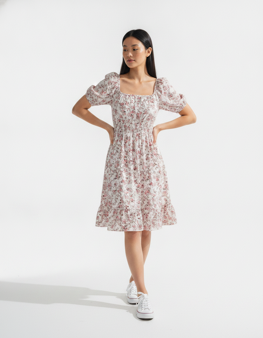 Carolina Rosewater Midi Dress