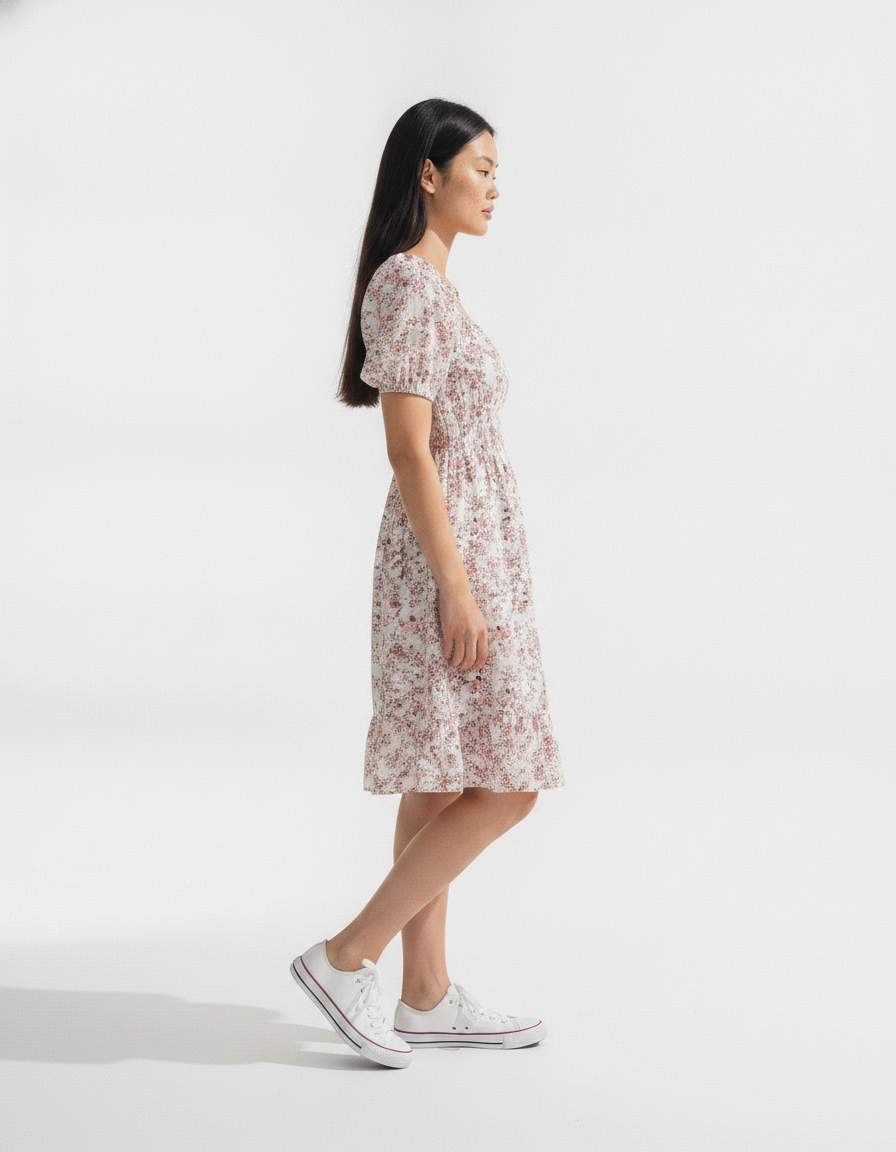 Carolina Rosewater Midi Dress