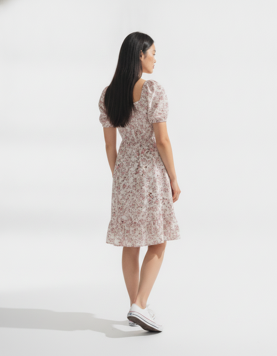 Carolina Rosewater Midi Dress