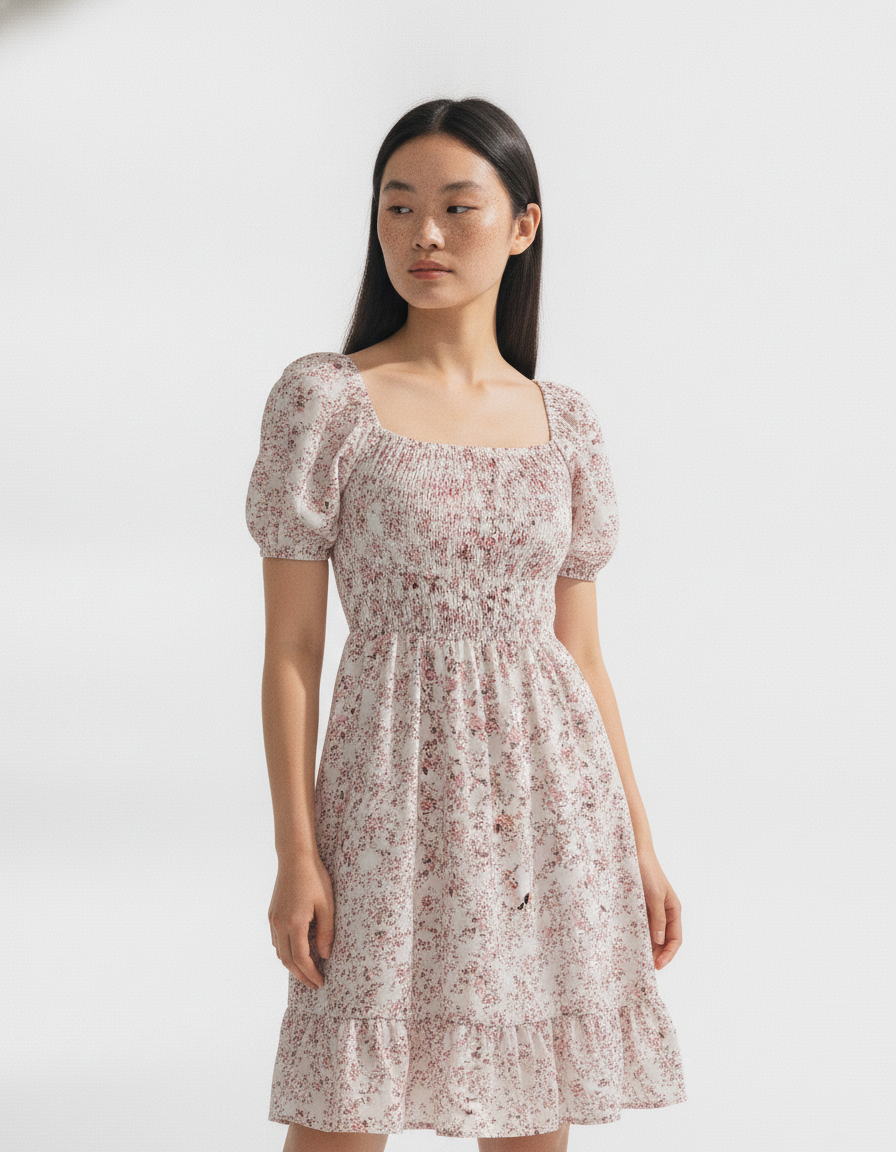 Carolina Rosewater Midi Dress