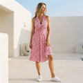 Cannes Blossom Halter Midi